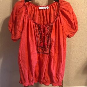 Coral shirt
